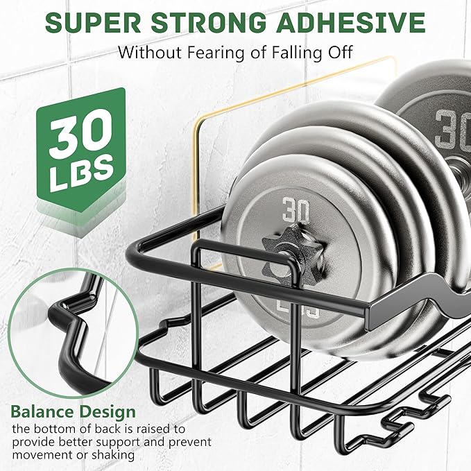 OMAIRA 3-Pack Shower Caddy - Image 3
