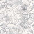 Ismoon Vintage Floral Wallpaper Peel and Stick Beige and Gray Contact Paper by Ismoon