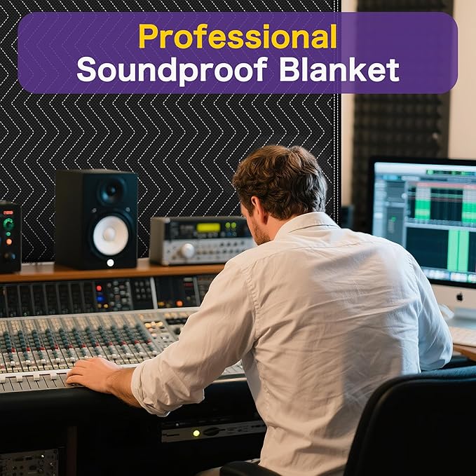 Extra Large Sound Dampening Blanket, Noise Cancelling Studio Acoustic - Image 2
