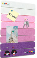 8 Packs Felt Pin Board Bar Strips Bulletin Board by SayHellotoGoodLife