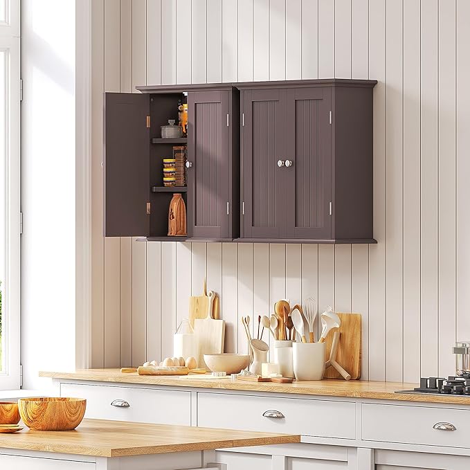 ChooChoo Bathroom Wall Cabinet, Over The Toilet Space Saver Storage Cabinet - Image 6