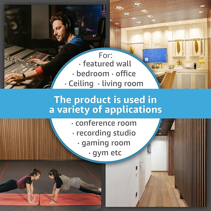 Art3d 4-Pack 48" x 24" Acoustic Wood Panels - Image 9