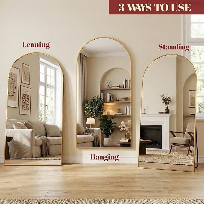 Suidia 58"x18" Arched Full Length Mirror - Image 8