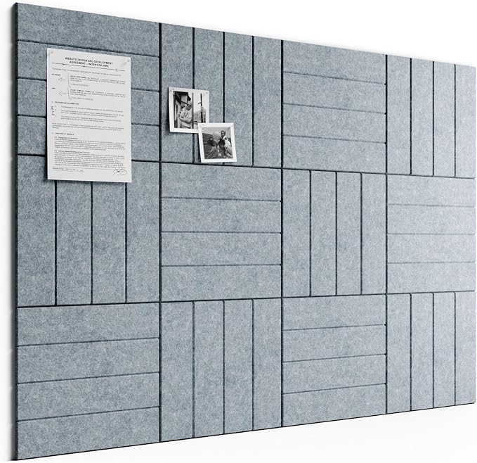 Bumusty Large Cork Board Alternative-48 x 36" Felt Bulletin Board Tiles by BUMUSTY