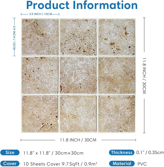 COMSTICKC Peel and Stick Faux Stone Wall Sticker Wall Panels, Not Real Stone - Image 2