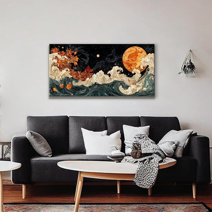 Suconvng Colorful Canvas Art Wall Decor Painting Picture Modern Boho Abstract - Image 5