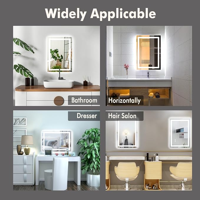 GarveeHome 30 in x 22 in Led Bathroom Mirror - Image 6