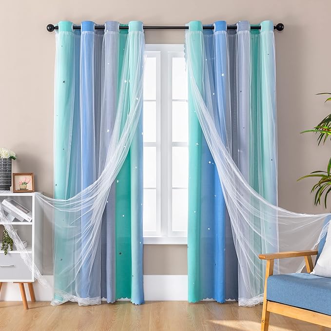 XiDi Dream Star Blackout Curtains by Addsomecolortolife