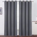 LEMOMO Blackout Curtains 52 x 84 Inch Long Grey Curtains Set of 2 Panels by Lemomo