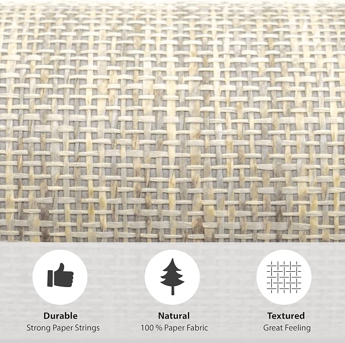 Ansehan Grasscloth Textured Wallcovering W712 Terraces Collection 36" W x 8 - Image 6
