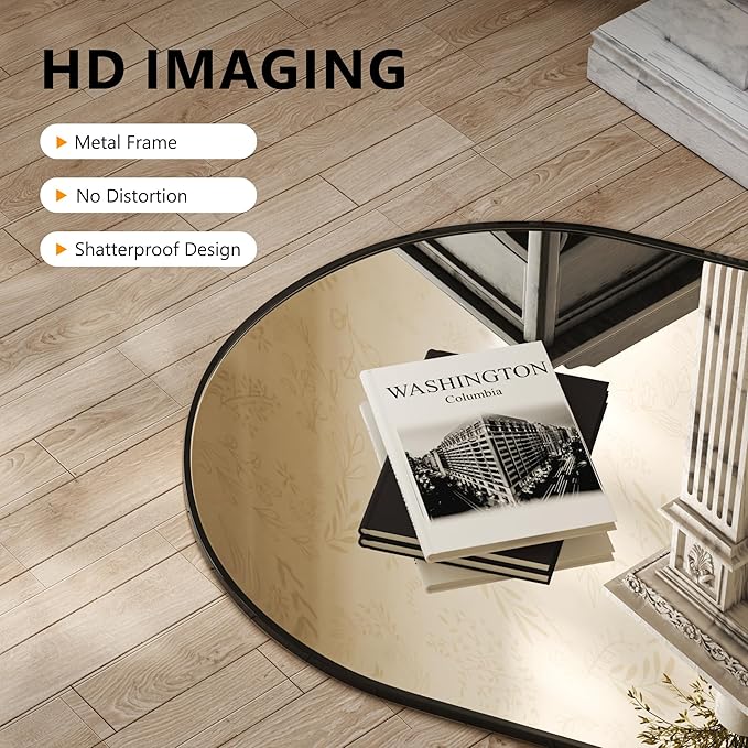 Arched Wall Mirror for Bathroom, Mirrors for Wall, Vanity Mirror for Bedroom - Image 3