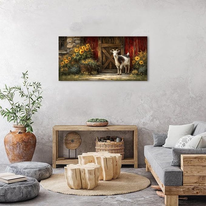 Farmhouse Sunflower Wall Art Fall Kitchen Decor Rustic Cabin Decor Country - Image 2