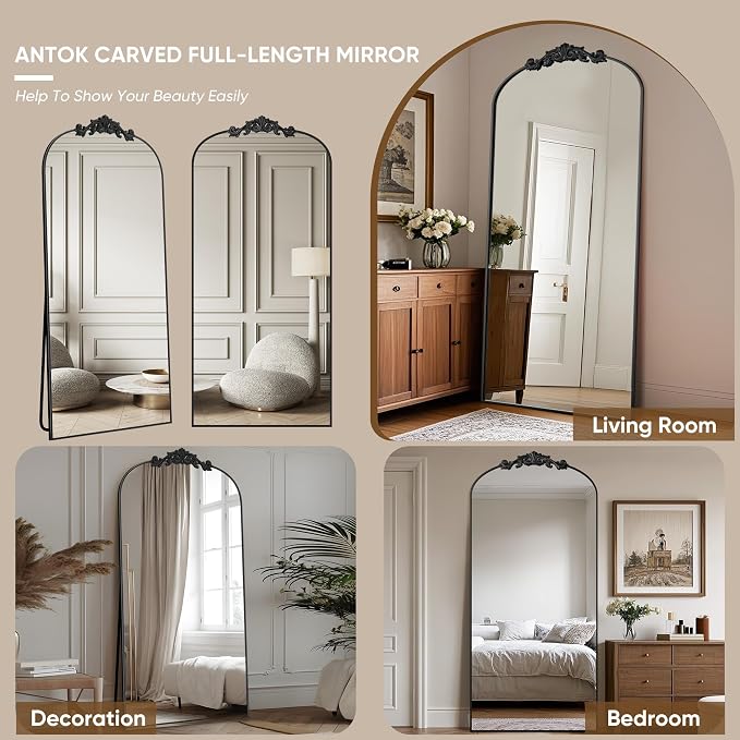 Antok Arched Full Length Mirror, Full Body Mirrors - Image 6