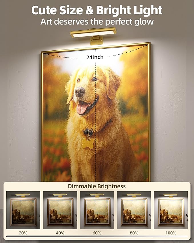 EZVALO Picture Light for Wall, Rechargeable 2400mAh Battery Lights Wireless - Image 6