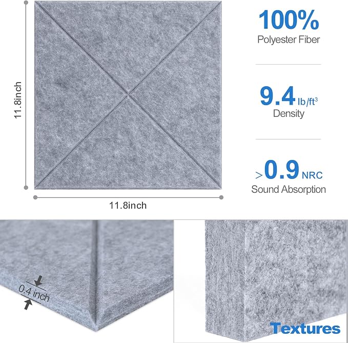 Sonicism 12 Pack X-Lined Acoustic Panels - Image 5