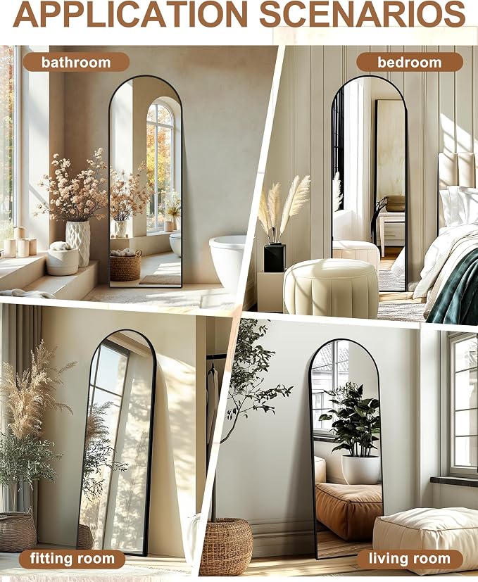 Delma Full Length Mirror, Large Floor Mirror - Image 8