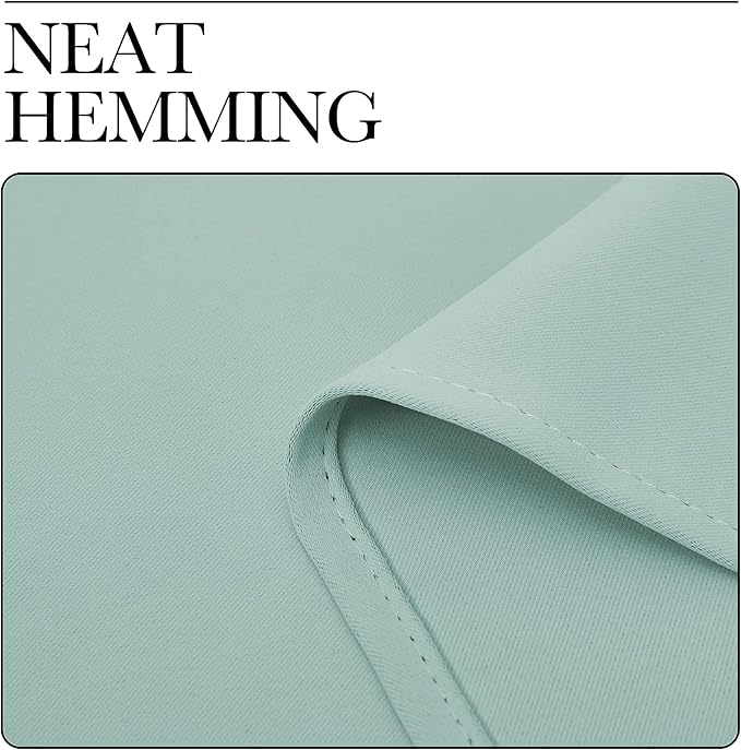 NICETOWN Aqua Blue Room Darkening Curtains - Image 7