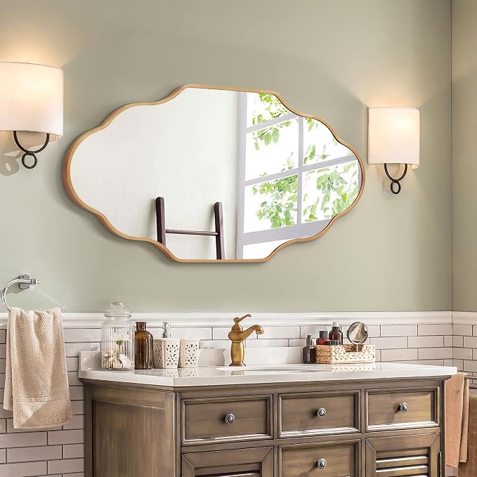 Scalloped Mirror for Bathroom - Image 2