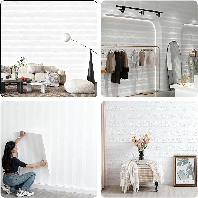 3D Wall Panels Peel and Stick – 23.82"x110" PVC Faux Texture, Self Adhesive - Image 4