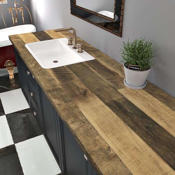 WESTICK Wood Peel and Stick Wallpaper Rustic Wood Contact Paper - Image 3