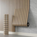 YLL YLL PVC Slat Wall Panel Peel and Stick 236"x 15.7" Faux Oak Grain Wood Slat by YLLYLL