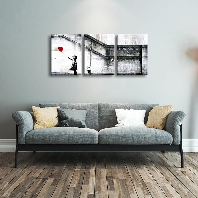 Wieco Art Banksy Grafitti Girl - Image 4