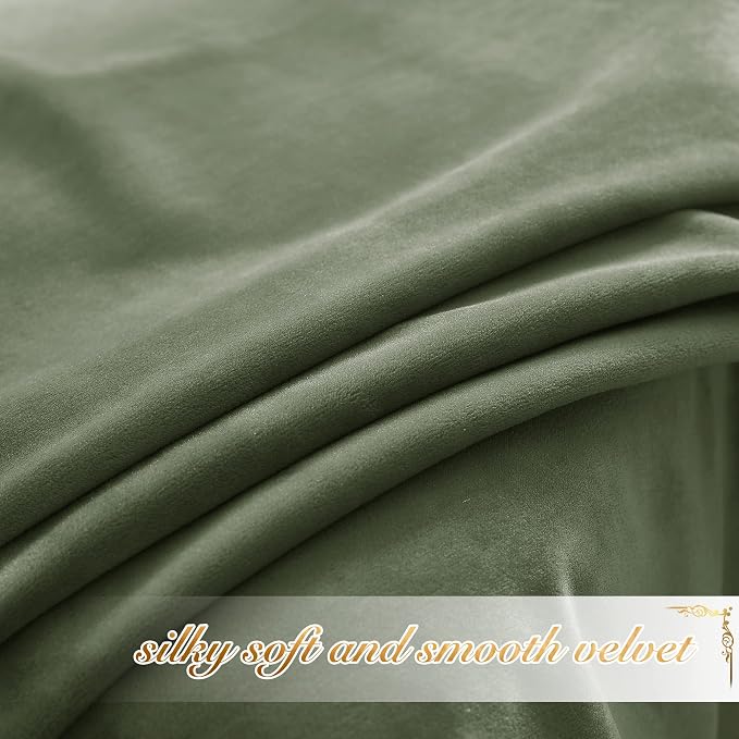 NICETOWN Super Soft Velvet Curtains 72 inches, Sound Reducing Cold Heat - Image 5
