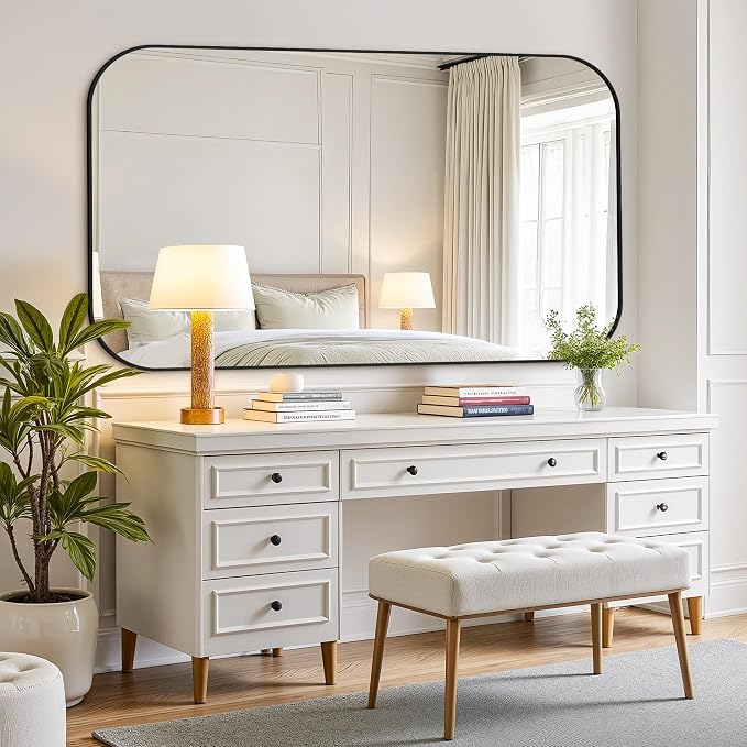 Bathroom Mirror for Wall, Large Bathroom Vanity Mirror for Over Sink 40 x 65 - Image 6
