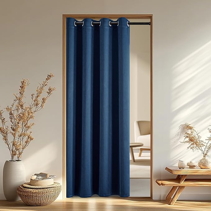 IGEMAEVE Blackout Doorway Curtains 84 Inch Length, Closet Curtain by IGEMAEVE