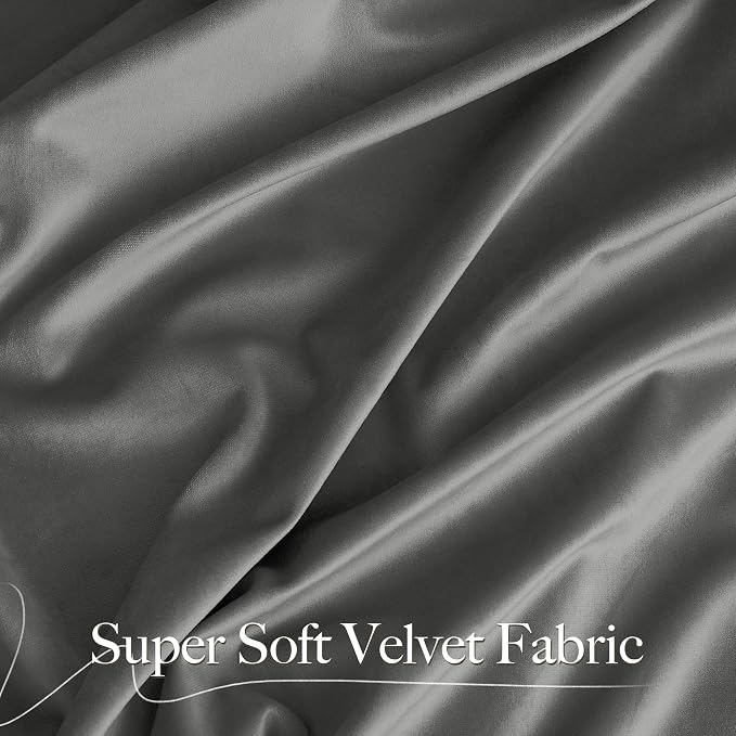 NICETOWN Super Soft Velvet Curtains 84 inches, Sound Reducing Cold Heat - Image 3