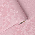 Pink Wallpaper Silk Embossed Floral Pink Contact Paper Peel and Stick Self by VisitTheLativo