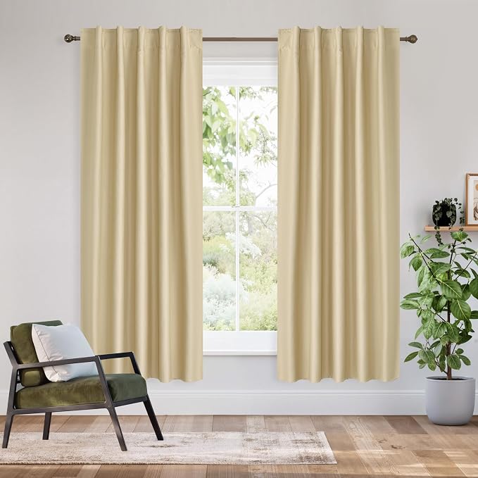 RYB HOME 100% Blackout Short Curtains by RYBHOME