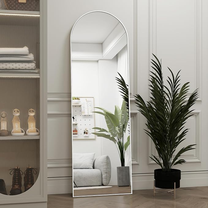 Arched Full Length Door Mirror 14x48, Metal Frame - Image 4