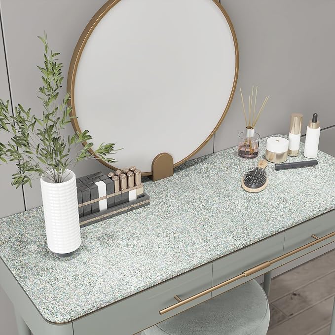 CHIHUT Holographic Silver Glitter Wallpaper Stick and Peel - Image 4