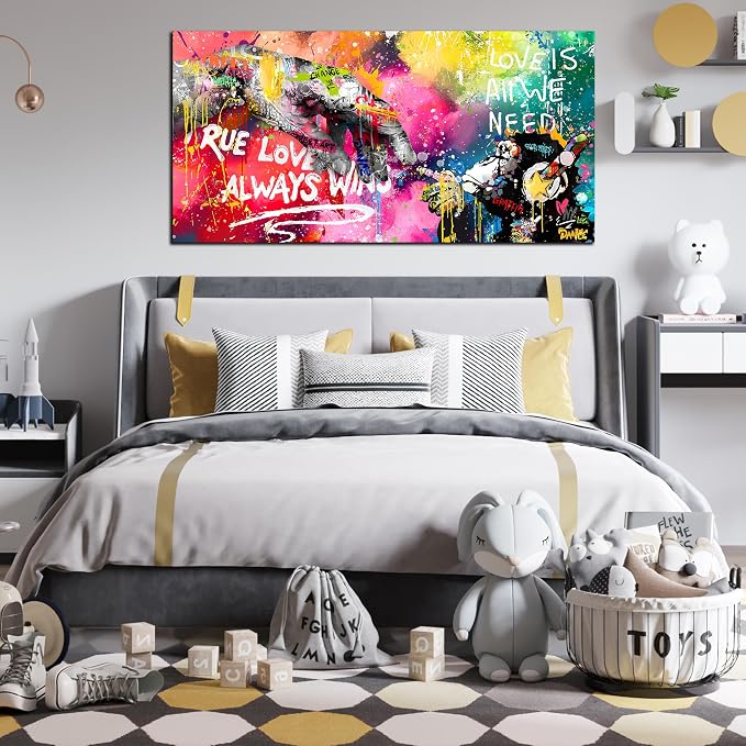 Graffiti Canvas Wall-Art for Living Room Large Size - Image 5