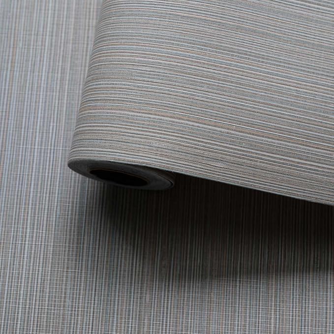 YXTII 20.8" x 196.8" Thick Peel and Stick Grasscloth Wallpaper - Image 2