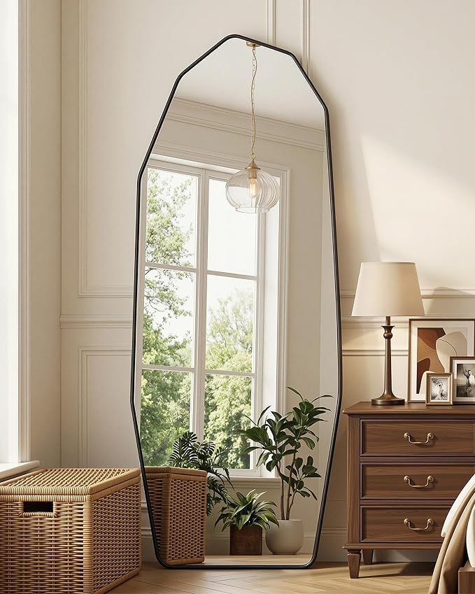 Antok Full Length Mirror, Free Standing Wall Mounted or Leaning Full Body Mirror - Image 9