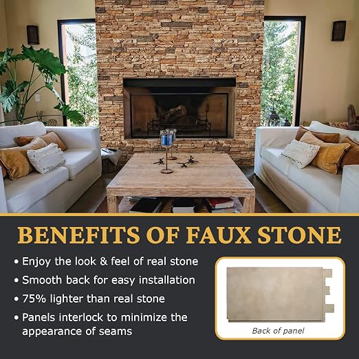 AZ Faux High-Density Polyurethane Faux Stone Wall Covering Panels - Image 4