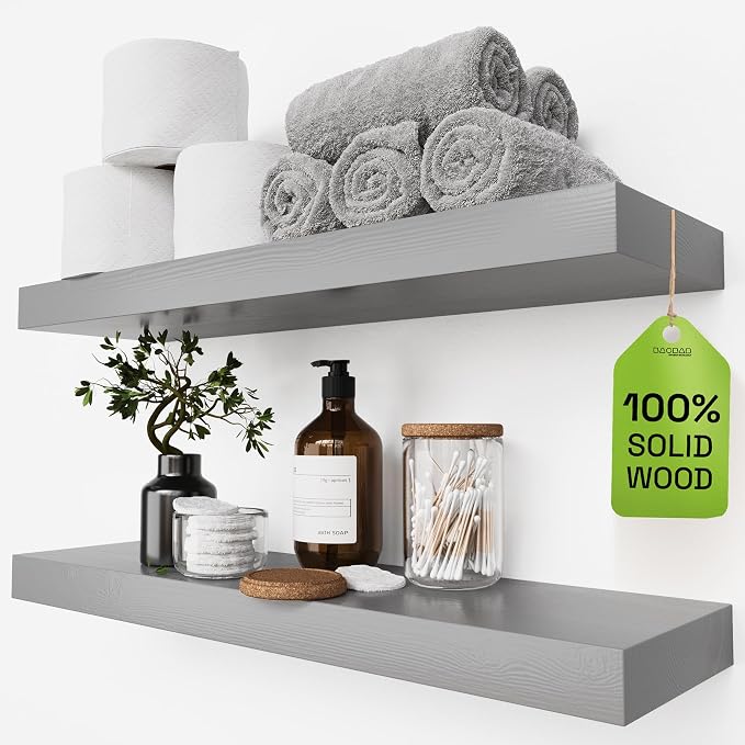 BAOBAB WORKSHOP Wood Floating Shelves by BAOBABWORKSHOP