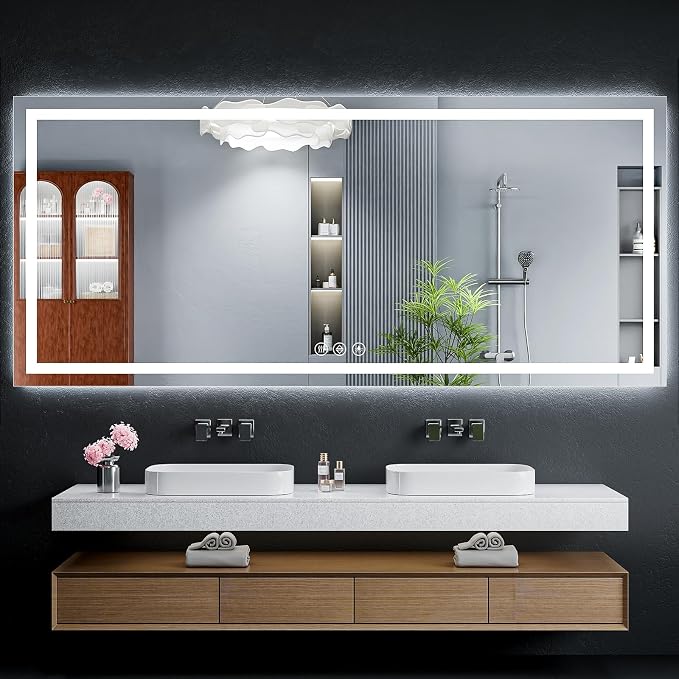 72"x32" LED Bathroom Mirror by MYSUNORIA