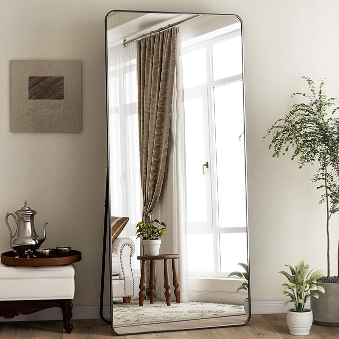 BEAUTYPEAK Black Full Length Mirror, Suitable by BEAUTYPEAK