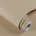 Grasscloth Peel and Stick Wallpaper Beige Brown Textured Wallpaper 15.7inch x by lenify