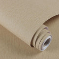 Grasscloth Peel and Stick Wallpaper Beige Brown Textured Wallpaper 15.7inch x by lenify
