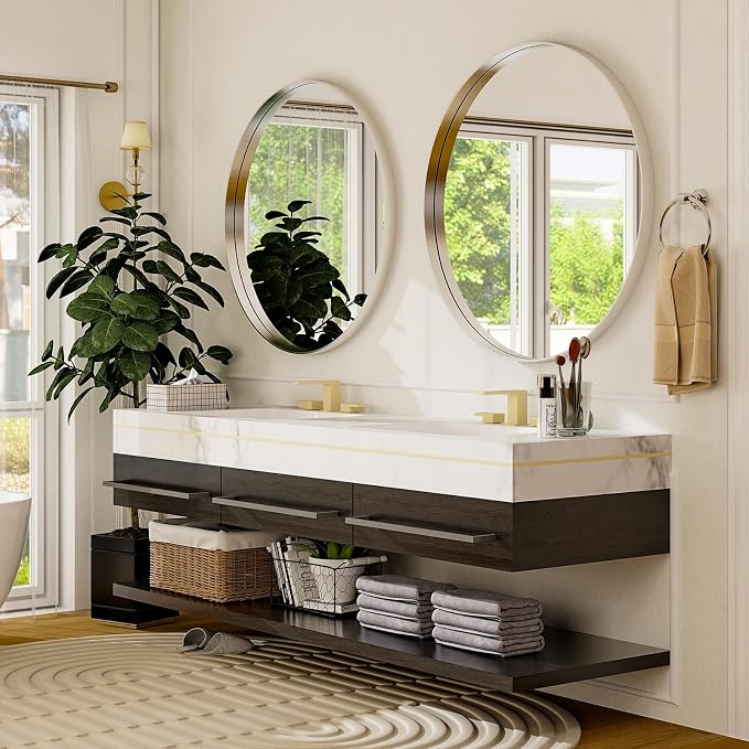 30 Inch Round Bathroom Mirror - Image 3
