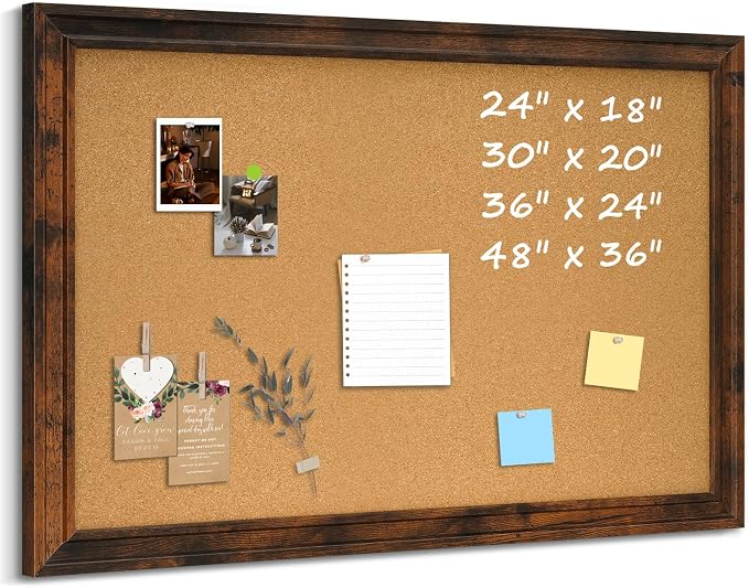 Large Bulletin Board, Cork Board by QUEENLINK