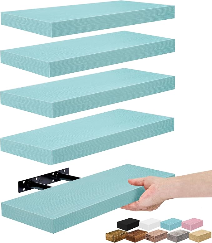 Sorbus Floating Shelves for Wall – 16 Inch Floating Shelf for Kitchen, Living by Sorbus
