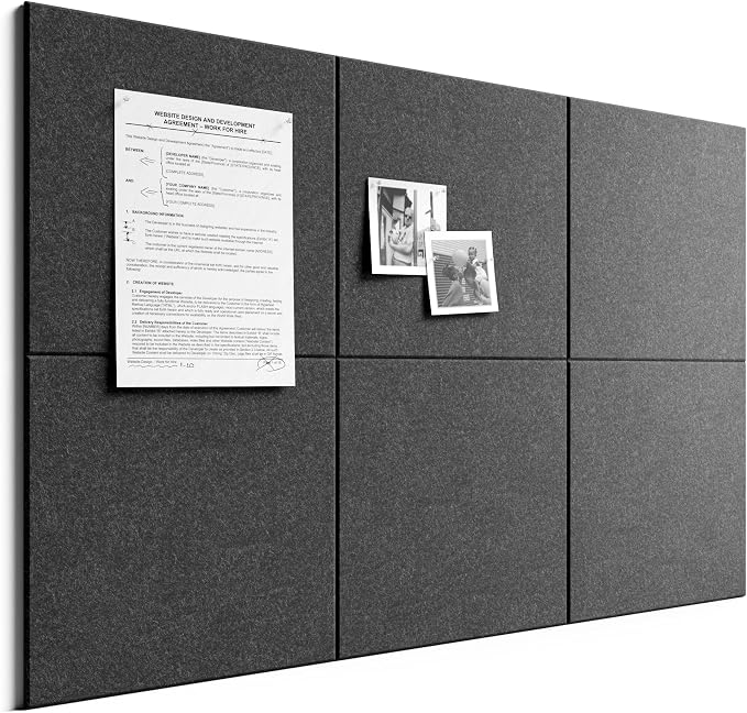Bumusty Large Cork Board 36" x 24" Alternative by BUMUSTY