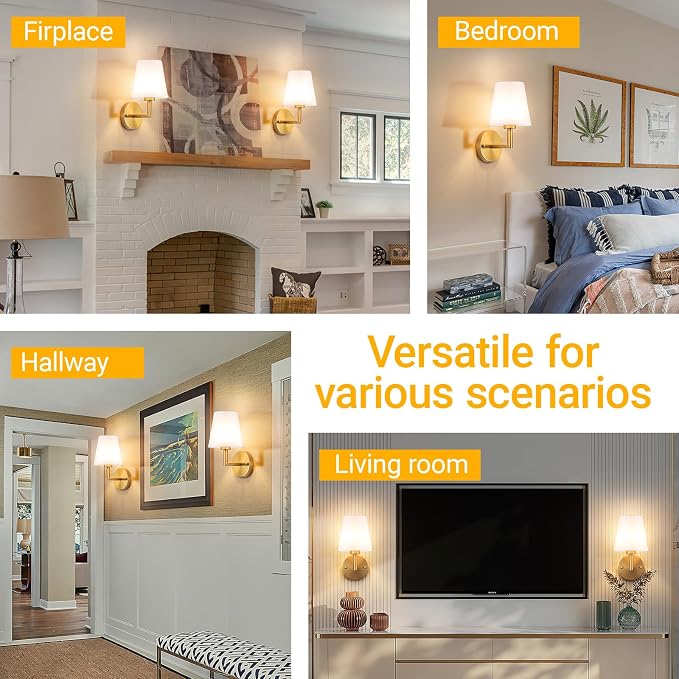 Nekhung Battery Operated Wall Sconces Set of 2, Wireless Wall Light - Image 8