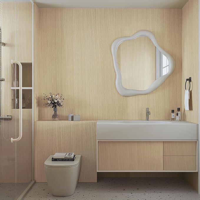 BOMENG White Oak Wood Contact Paper Peel and Stick Light Oak Wallpaper - Image 8