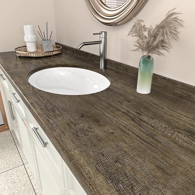 WESTICK 118" x 24" Rustic Wood Contact Paper - Image 2